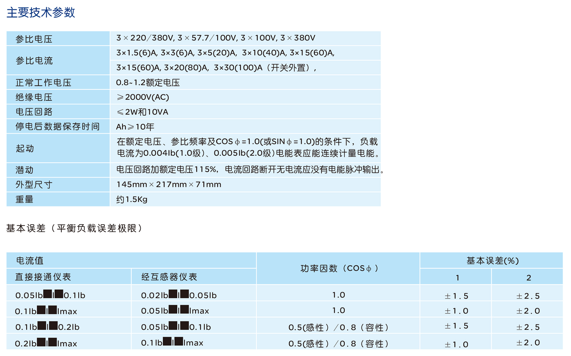 人民電器DSSY858/DTSY858型三相電子式預付費電能表系列 